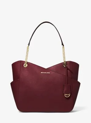 Jet Set Large Saffiano Leather Shoulder Bag