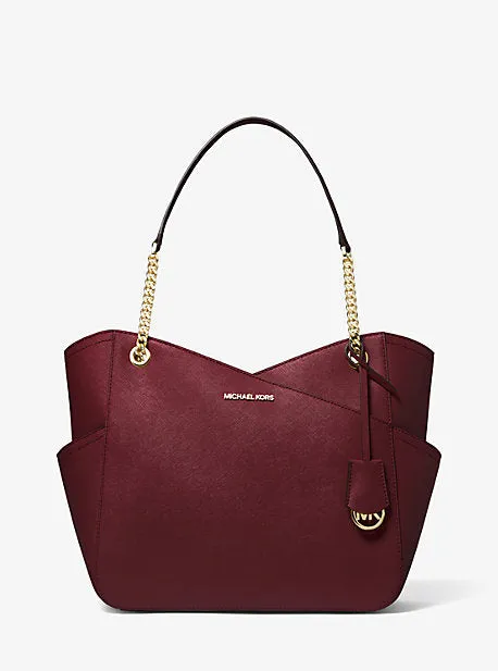 Jet Set Large Saffiano Leather Shoulder Bag