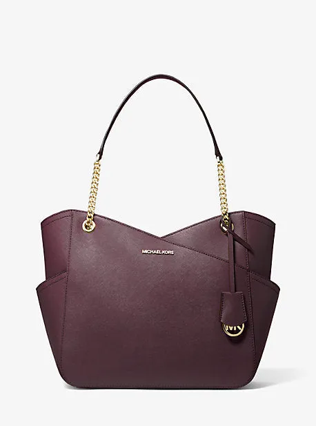Jet Set Large Saffiano Leather Shoulder Bag