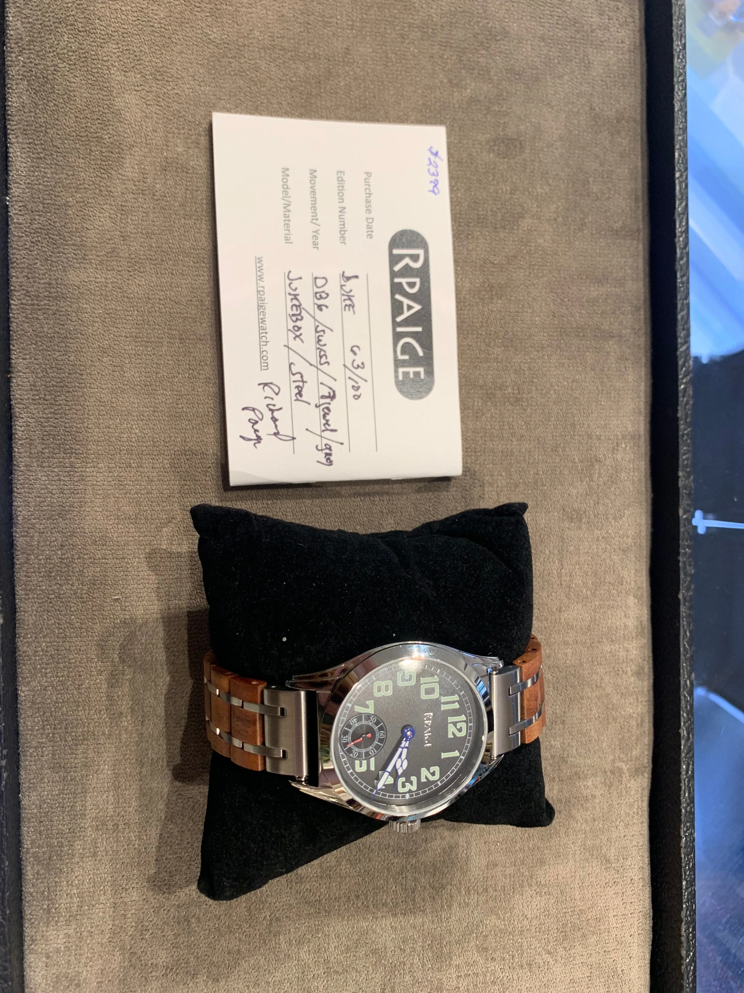 Jukebox Limited Edition Watch 63/100 by Richard Paige