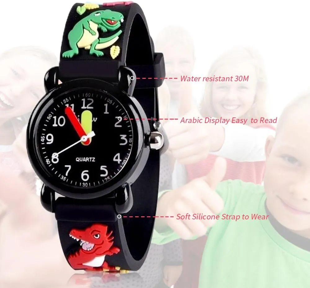 Kids Gift 3D Cartoon Waterproof Toddler Watch for Girls, Gifts for Girls Age 3-8