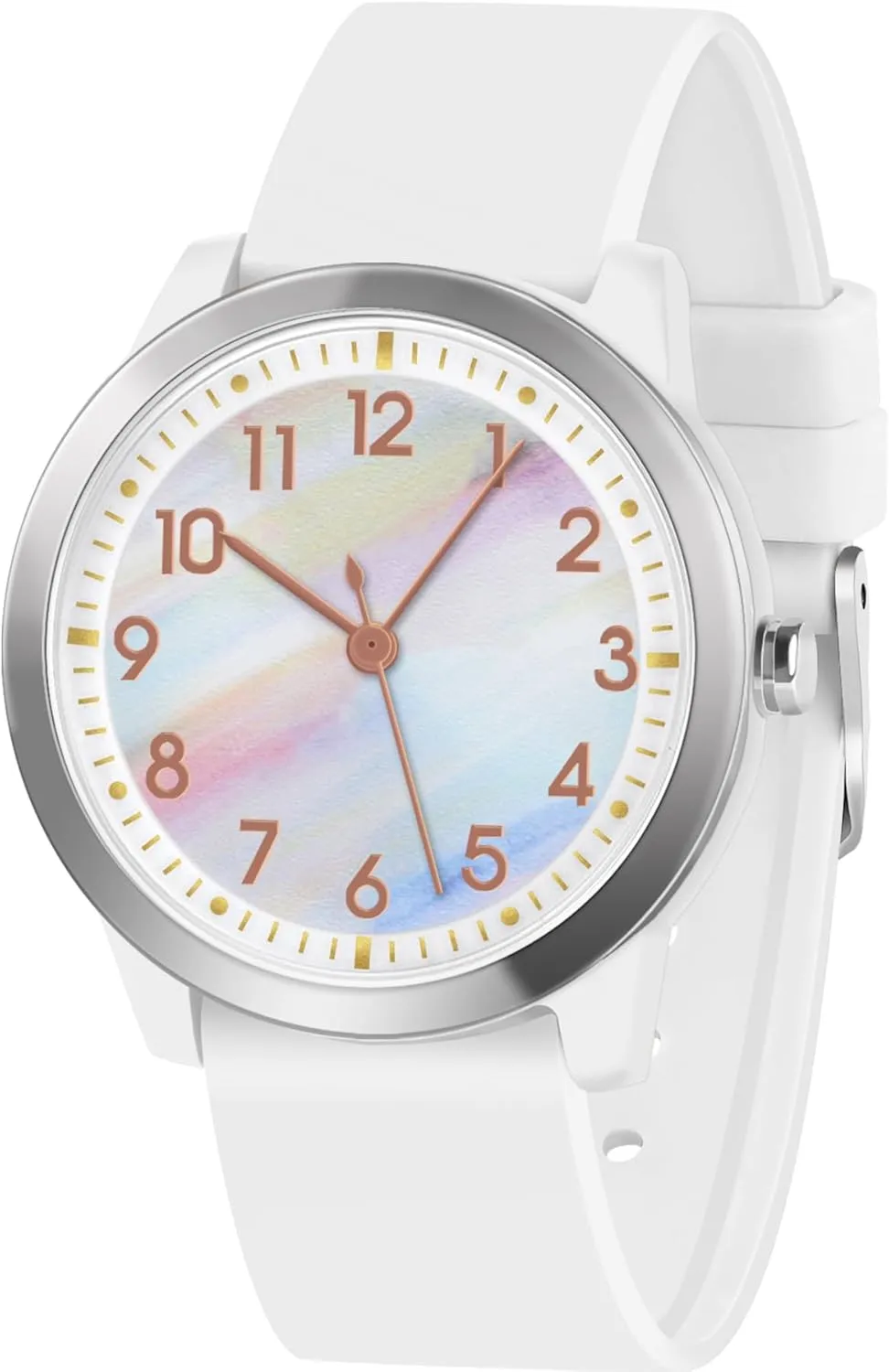 Kids Watch for Girls Boys Children Teens Analog for Kid 5-18 Years Old Learning Time and Easy to Read 50M Waterproof with Soft Band, Great Gift for Kids