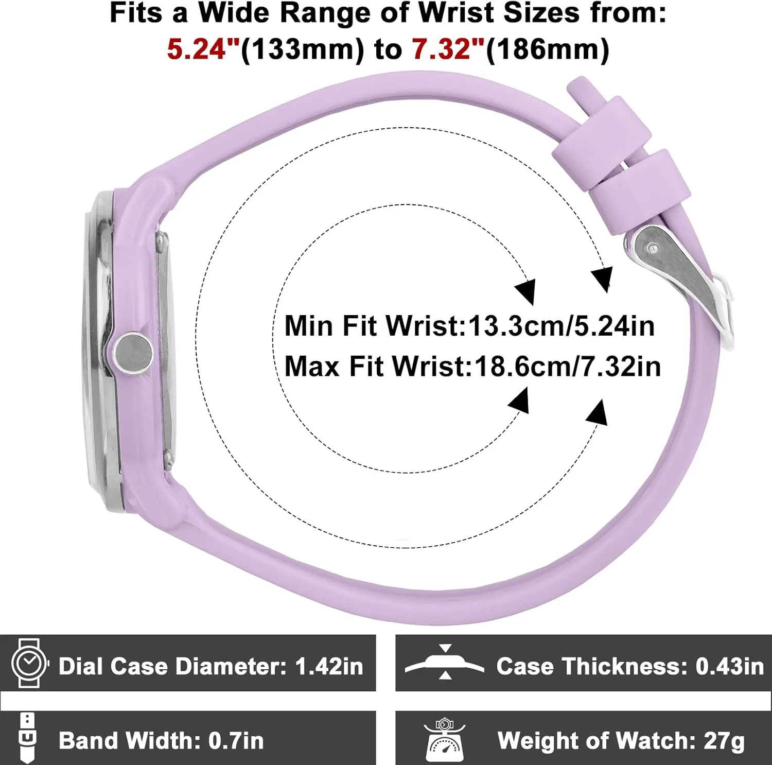 Kids Watch for Girls Boys Children Teens Analog for Kid 5-18 Years Old Learning Time and Easy to Read 50M Waterproof with Soft Band, Great Gift for Kids