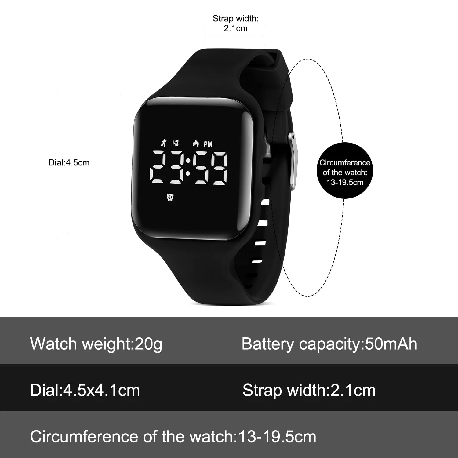 Kids Watches Digital Sport Watch for Girls Boys, Fitness Watch with Stopwatch,Alarm Clock, Waterproof Watches Birthday Gift for Teens Students Ages 5-12