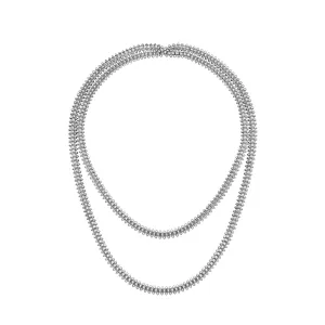 Long Clash de Cartier necklace, small flexible model, white gold