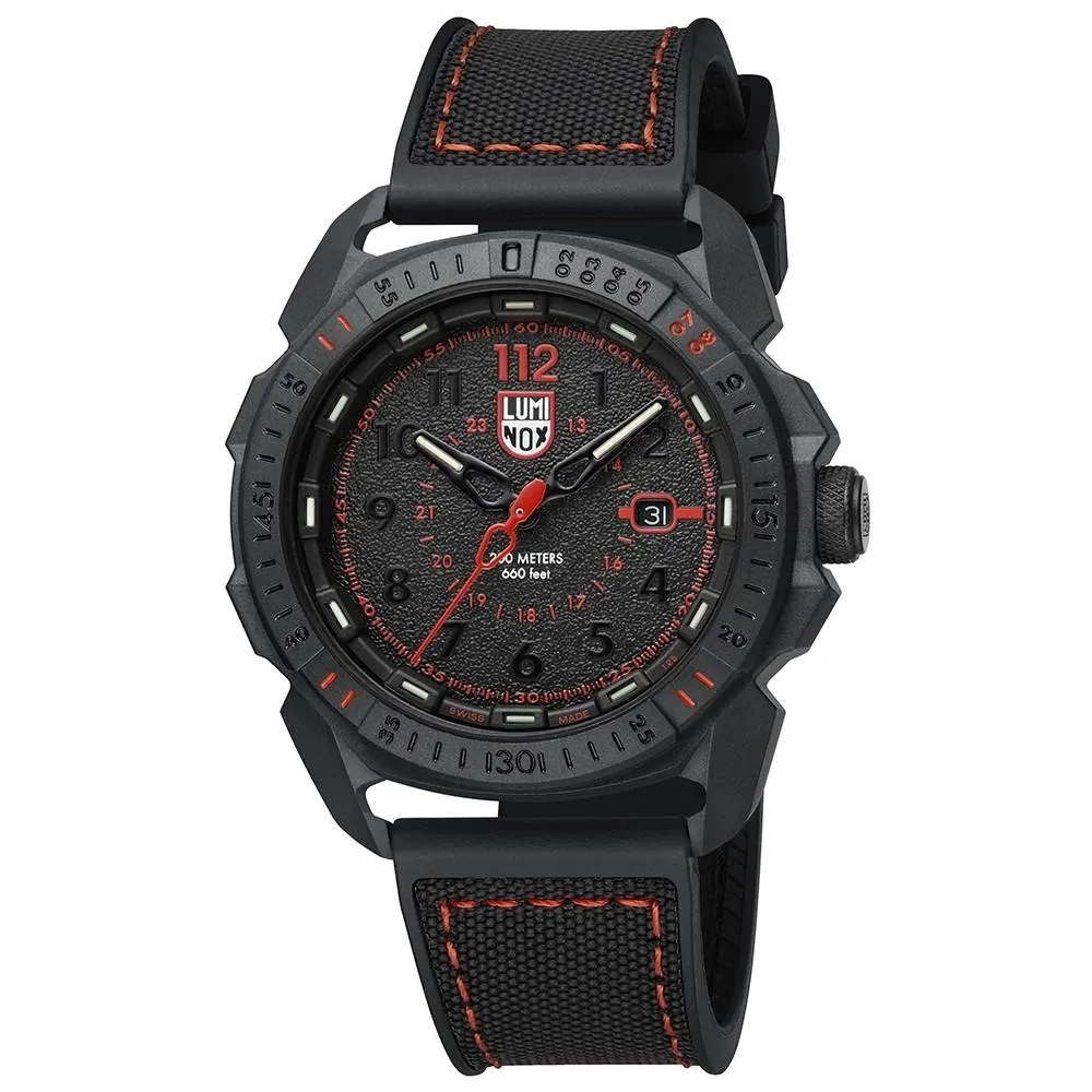 Luminox Men's Ice-Sar Arctic 1000 Series Black Rubber Strap Black Analog Dial Quartz Watch - XL.1002