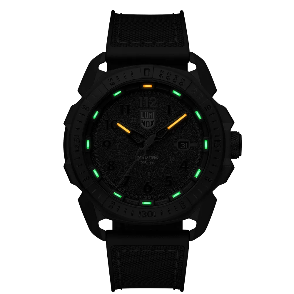 Luminox Men's Ice-Sar Arctic 1000 Series Black Rubber Strap Black Analog Dial Quartz Watch - XL.1002