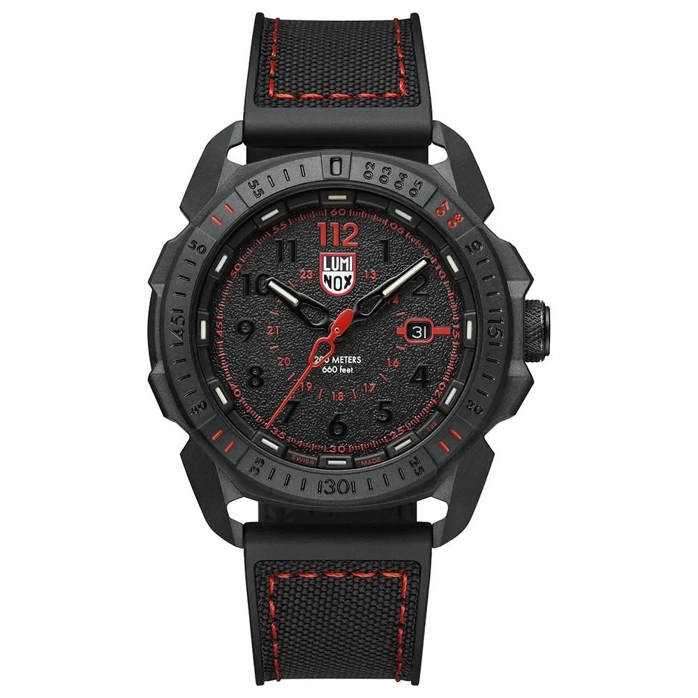 Luminox Men's Ice-Sar Arctic 1000 Series Black Rubber Strap Black Analog Dial Quartz Watch - XL.1002