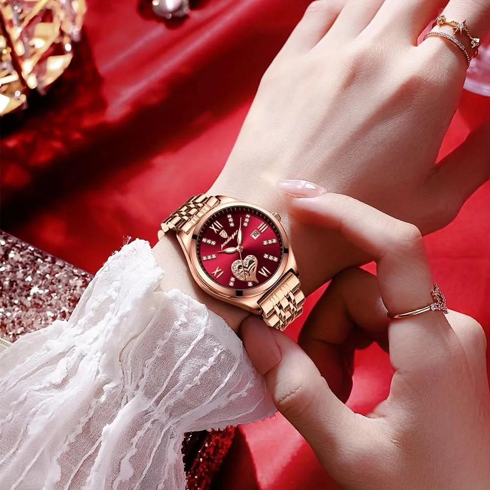 Luxury Heart Hollow Out Watch – Quartz Timepiece with Rhinestone Accents