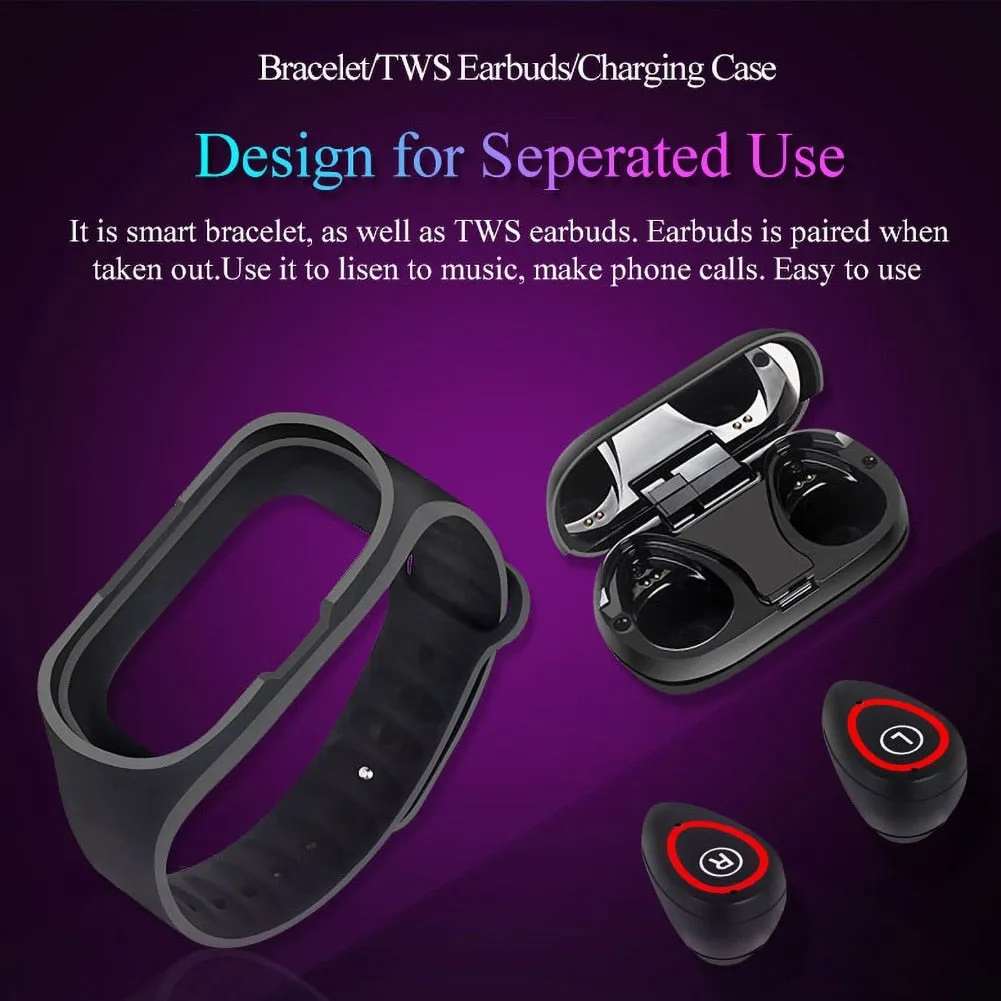 M1PRO UI Smart Watch & Earphones (2 in 1 Bluetooth 5.0 Earbuds & Smart Watch)
