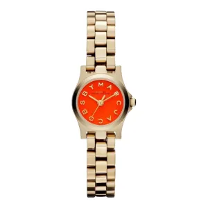Marc By Marc Jacobs Henry Dinky Orange Dial Ladies Watch MBM3202