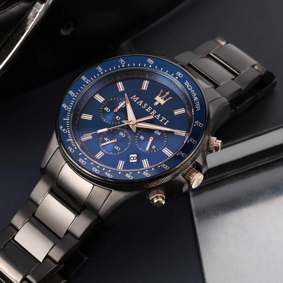 Maserati Sfida Analog Blue Dial Men's Watch R8873640001