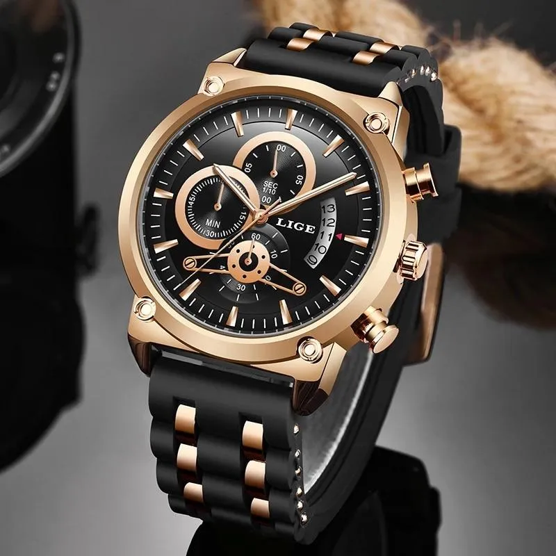Men Top Brand Luxury Military Silicone Waterproof Quartz Watches