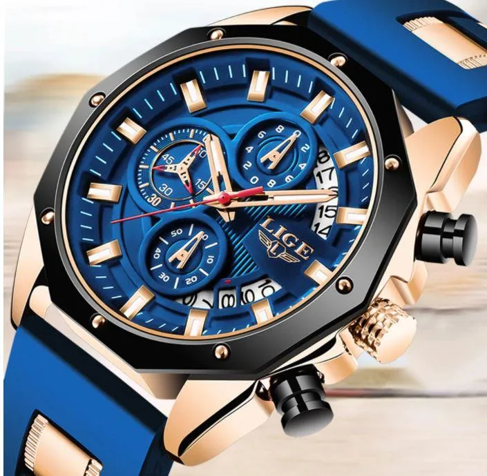 Men Top Brand Luxury Military Silicone Waterproof Quartz Watches