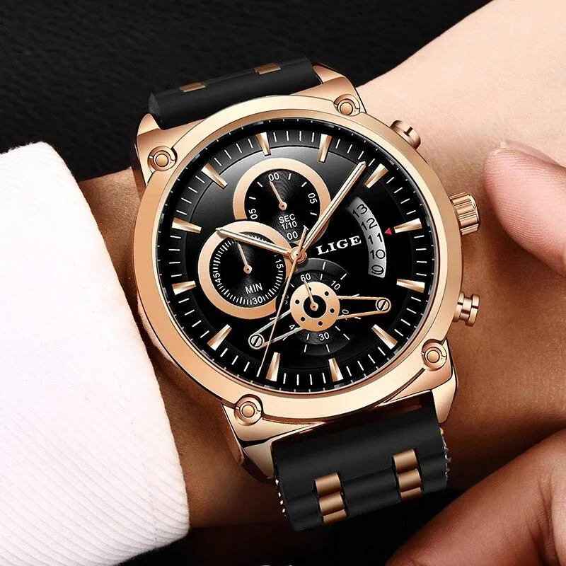 Men Top Brand Luxury Military Silicone Waterproof Quartz Watches