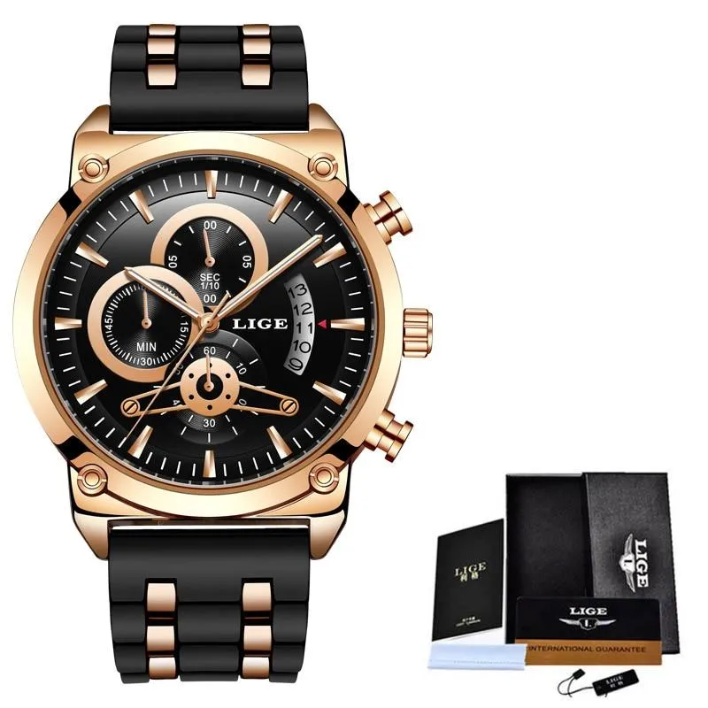 Men Top Brand Luxury Military Silicone Waterproof Quartz Watches