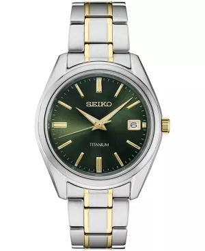 Men'S Essential Two-Tone Titanium Bracelet Watch 40Mm