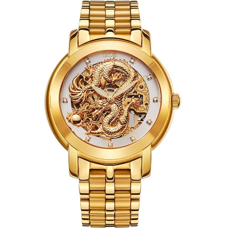 Men's Fashionable Mechanical Stainless Steel Watch