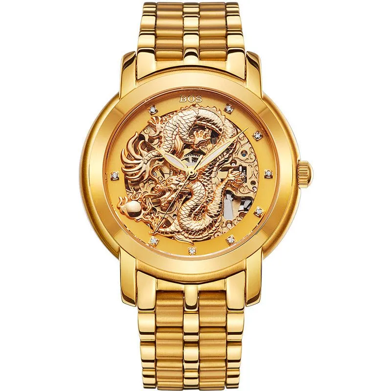 Men's Fashionable Mechanical Stainless Steel Watch