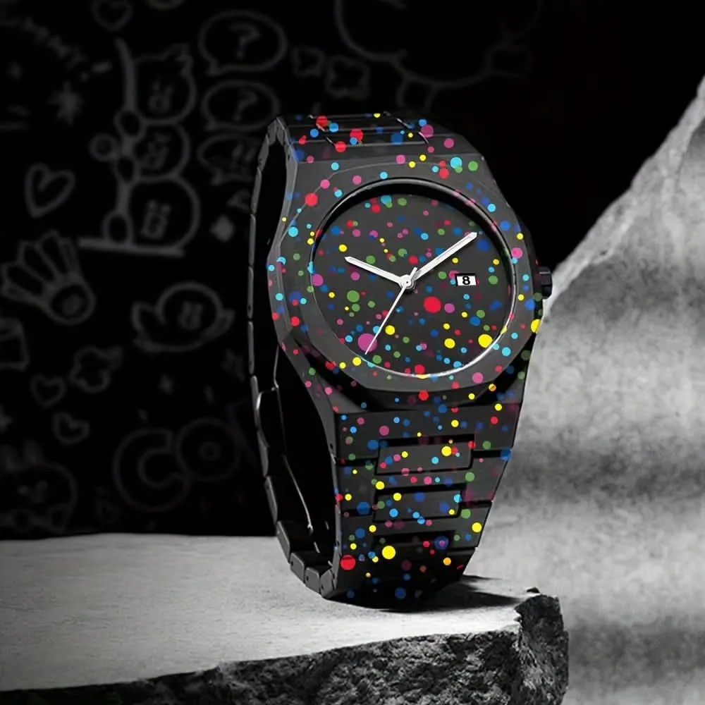 Men’s Funky Quartz Watch with Calendar