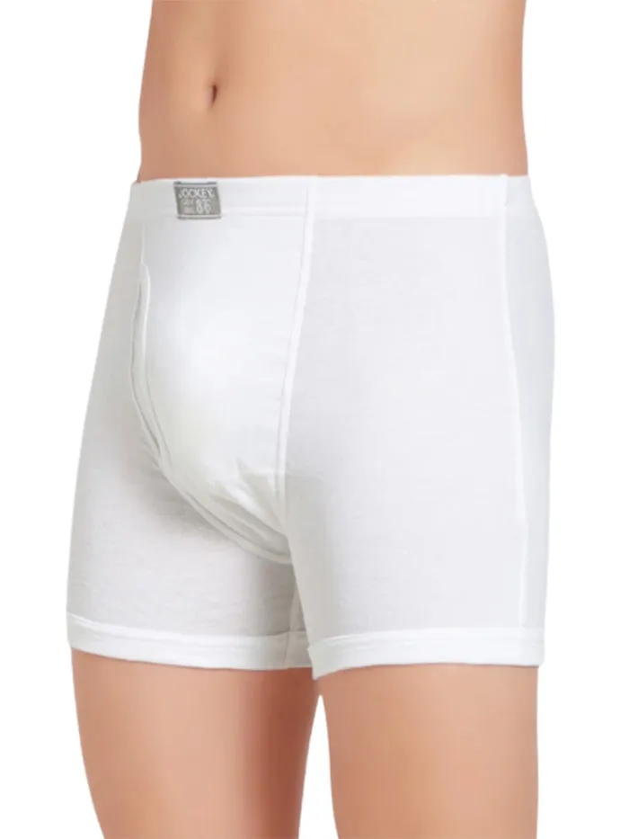 Men's White Boxer Brief Pack of 2