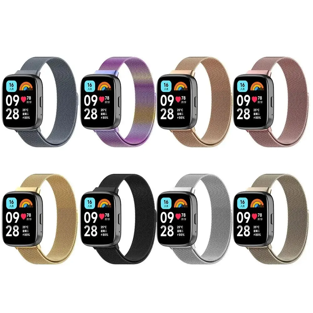 Metal Watchband for Redmi Watch 3 Active Bracelet Strap Belt Replacement Metal Wrist Watch Accessories