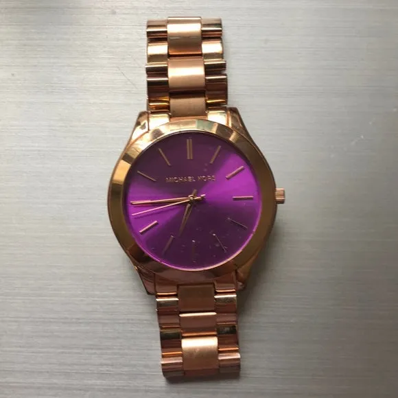Michael Kors Slim Runway Rose Gold Ladies Watch MK3293