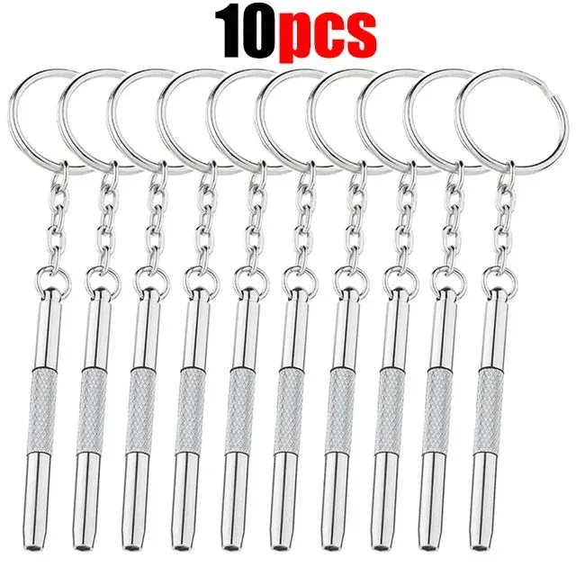 Mini Glasses Keychain Eyeglass Screwdriver for Eyeglasses, Phone, Electronics, Jewelry and Watch Repair