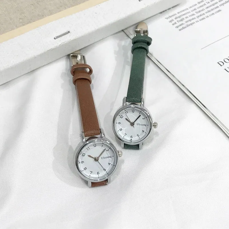 Minimalist Easy To Read Dial with Ultra-Thin Vegan Leather Strap Quartz Watches