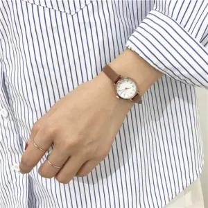 Minimalist Easy To Read Dial with Ultra-Thin Vegan Leather Strap Quartz Watches
