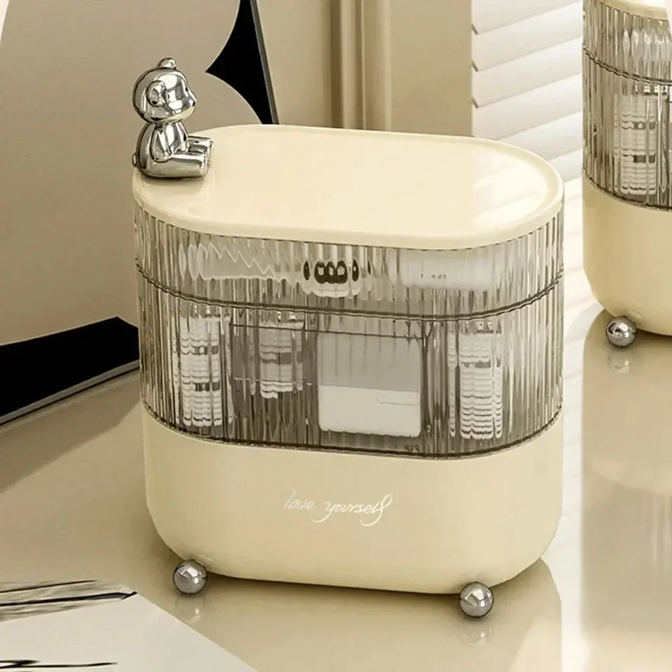 Multi Layer Rotating Desktop Cosmetic Organizer
