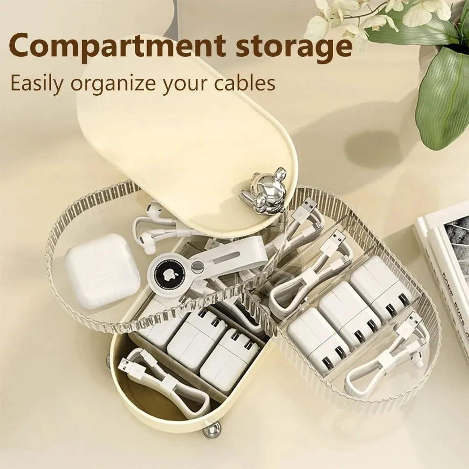 Multi Layer Rotating Desktop Cosmetic Organizer