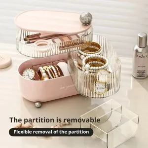 Multi Layer Rotating Desktop Cosmetic Organizer