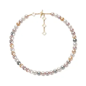 Multicolour Round Pearl Necklace