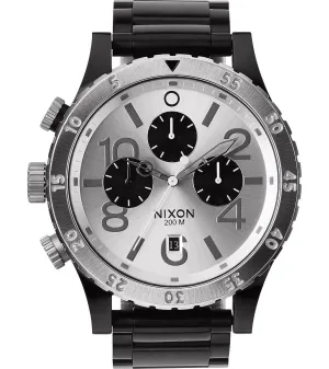 Nixon 48-20 Chronograph Silver Dial Men's Watch Men's Watch A486-180