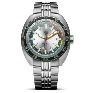 NTH DevilRay Automatic Dive Watch - No Date - Silver Sunburst - LIKE NEW