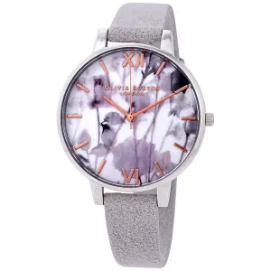 Olivia Burton Eco Friendly Grey Dial Ladies Watch OB16VE13