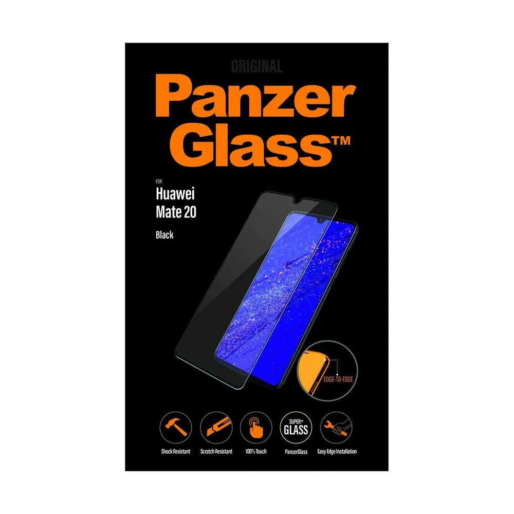 [OPEN BOX] PANZERGLASS Huawei Mate 20 Black Curved Edges Case Friendly