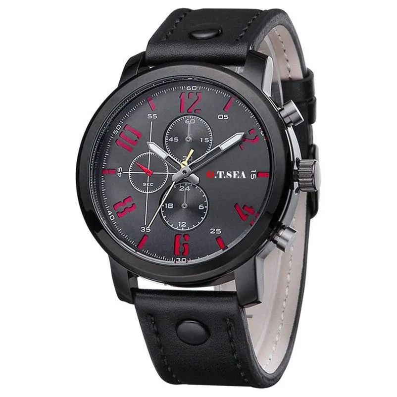 O.T.SEA Fashion Watches Men Casual Quartz Analog Wrist Watch