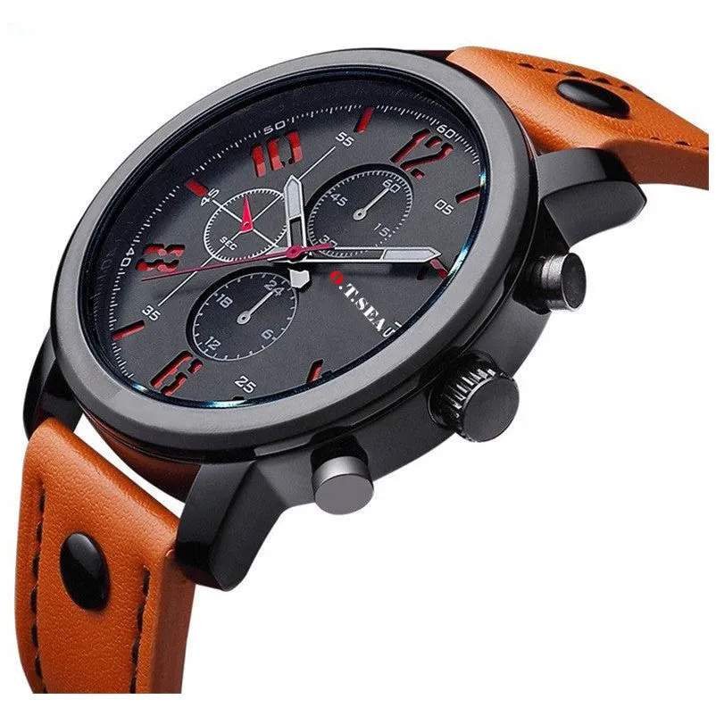 O.T.SEA Fashion Watches Men Casual Quartz Analog Wrist Watch