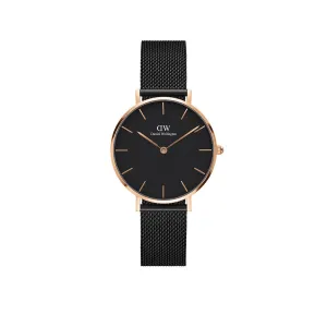 Petite 32mm Ashfield - Black & Rose Gold Watch