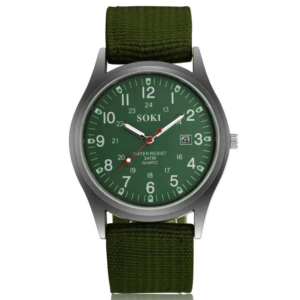 Quartz watches for men Nylon Waterproof Casual Luxury Business Watch