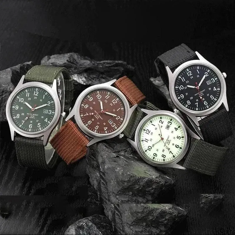 Quartz watches for men Nylon Waterproof Casual Luxury Business Watch