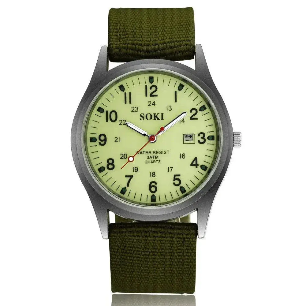 Quartz watches for men Nylon Waterproof Casual Luxury Business Watch