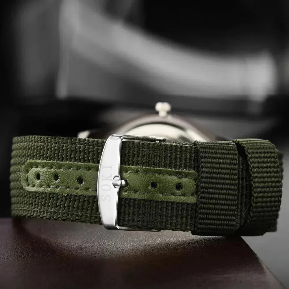 Quartz watches for men Nylon Waterproof Casual Luxury Business Watch