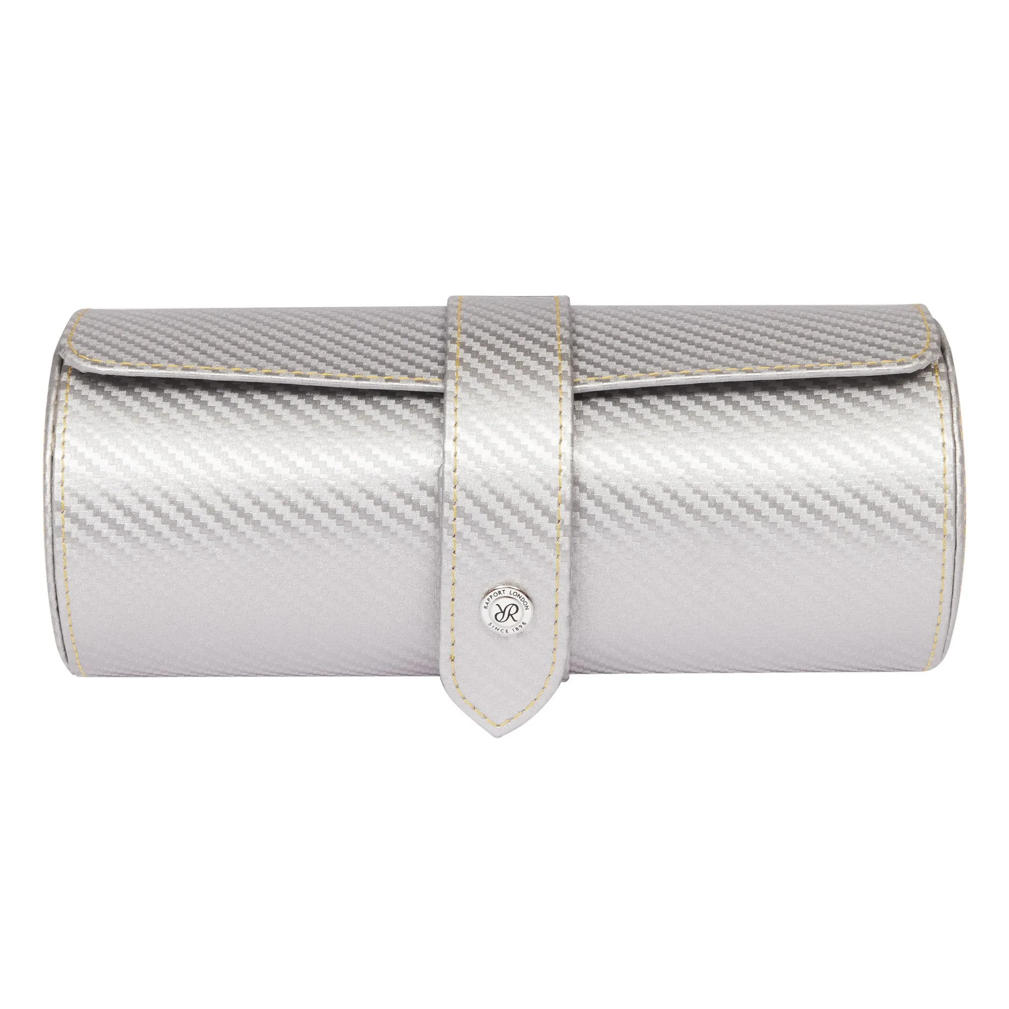 Rapport London - Carbon Silver Three Watch Roll