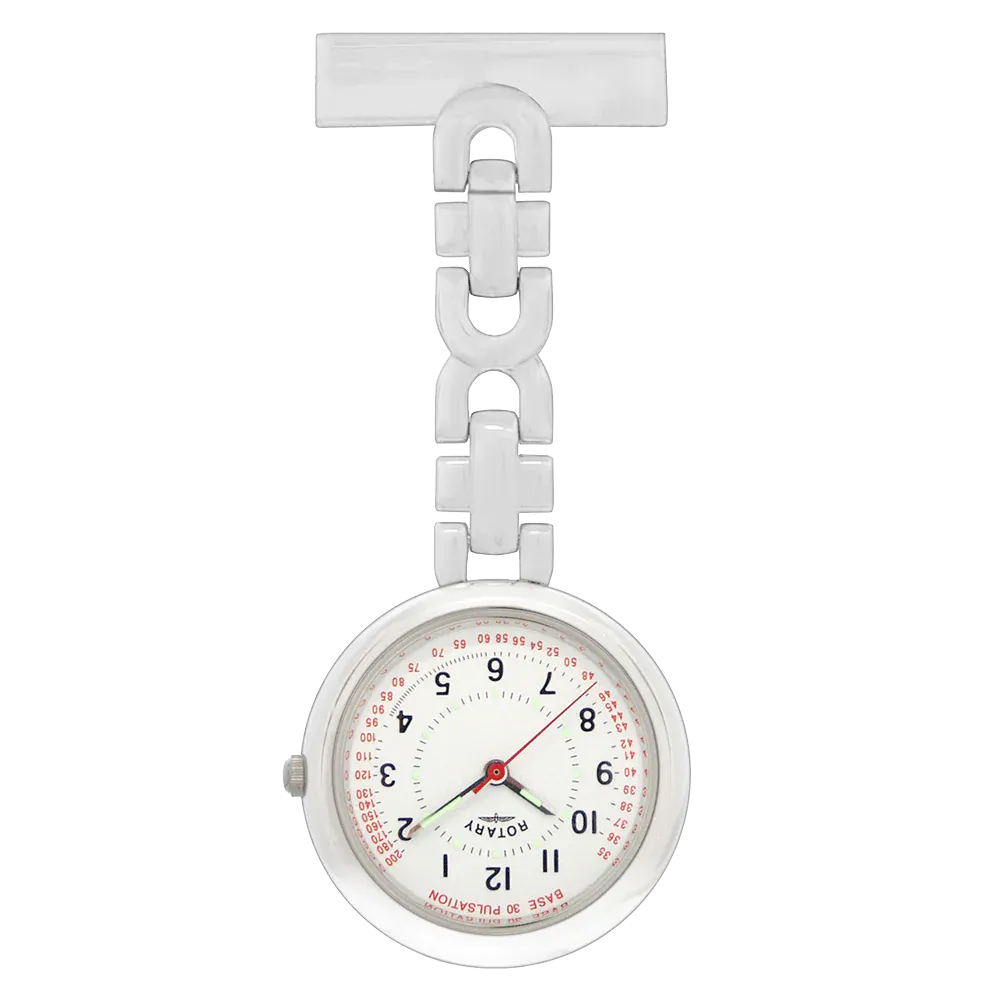 Rotary Stainless Steel Nurse's Fob Watch