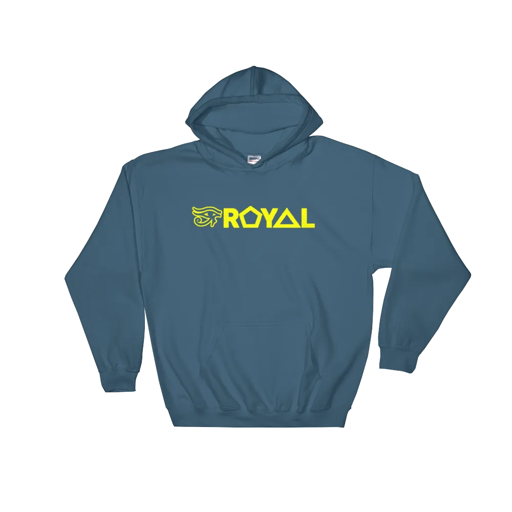 ROYAL. | Urban Resort | RA PARTY ROYAL EMBLEM Unisex Heavy Blend Hoodie YELLOW (4 VARIETIES)
