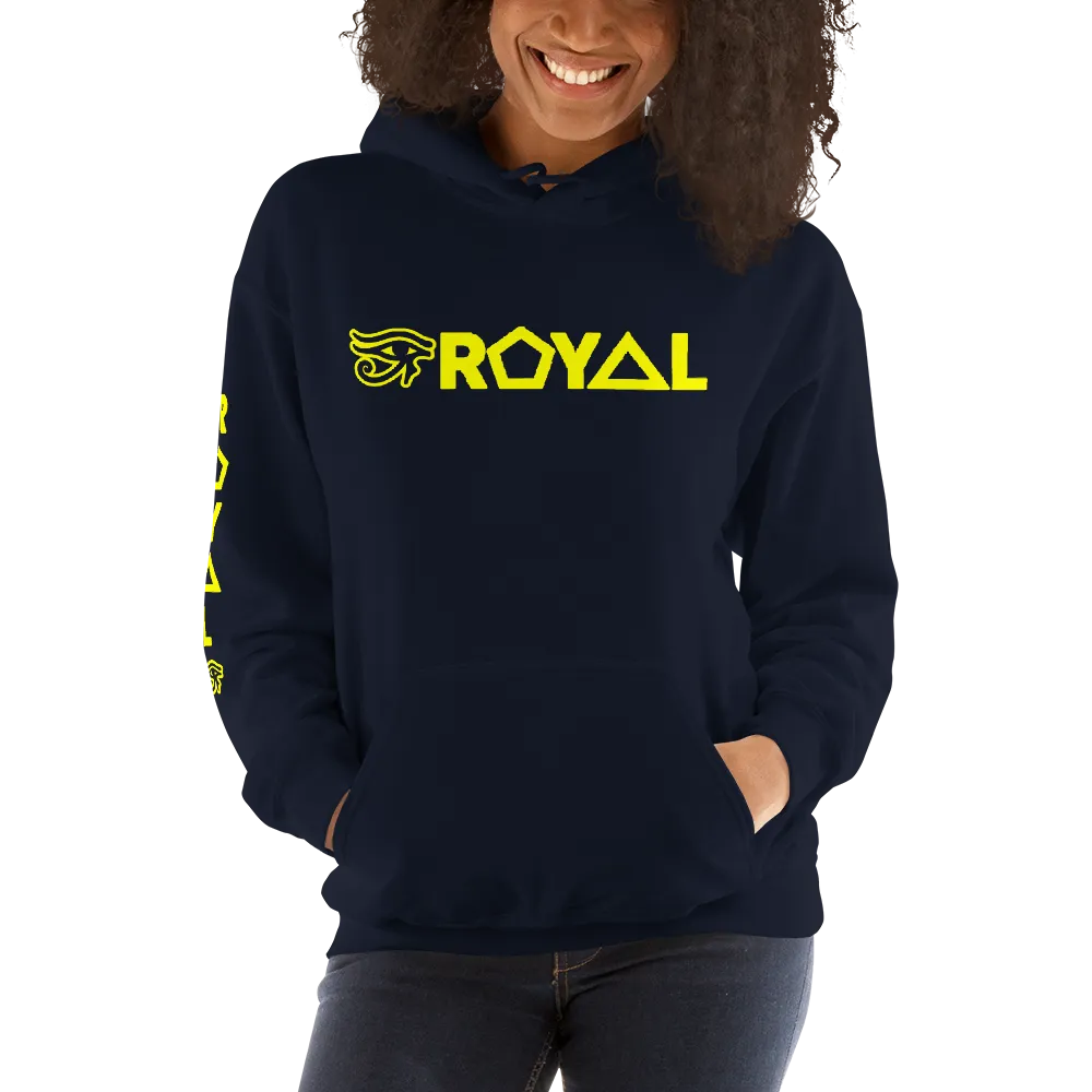 ROYAL. | Urban Resort | RA PARTY ROYAL EMBLEM Unisex Heavy Blend Hoodie YELLOW (4 VARIETIES)