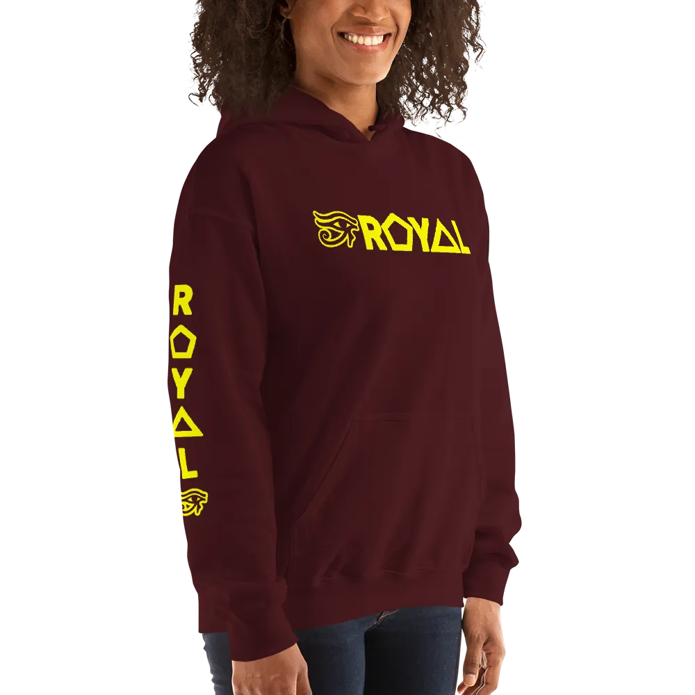 ROYAL. | Urban Resort | RA PARTY ROYAL EMBLEM Unisex Heavy Blend Hoodie YELLOW (4 VARIETIES)